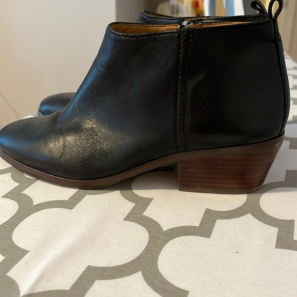 J.Crew Factory Black Leather Booties